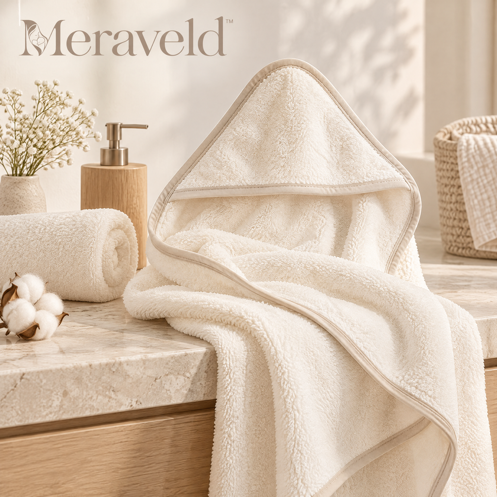 Meraveld™ Plush Hooded Baby Towel
